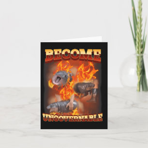 Carte Drôle De Moo Deng Ingouvernable Dans Fire Ba