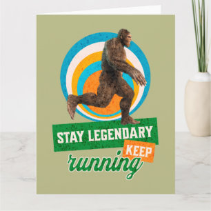 Carte Drôle de motivation de course de Bigfoot