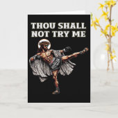 Carte Drôle de Muay Thai Seigneur Jésus Boxe Thaïlandais (Fleur jaune)