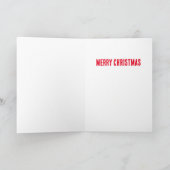 Carte Drôle de Noël irlandais pain d'épice kilt cornemus (Intérieur)