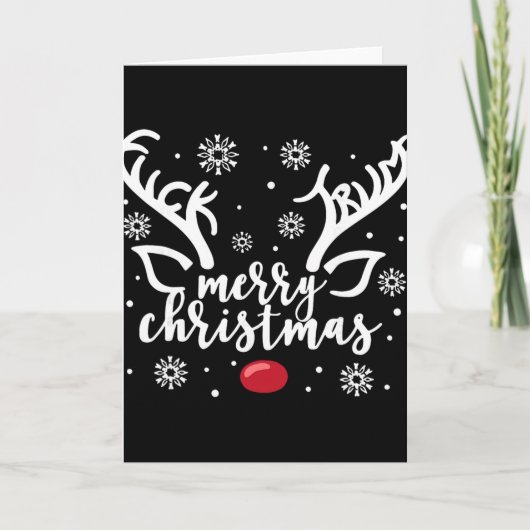 Carte Drôle de Noël Message Caché Subtil Joyeux Noël R (Devant)