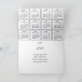 Carte drôle de Noël tardive et Bonne Année (Intérieur)