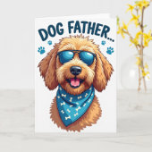 Carte Drôle de Papa Canin (Fleur jaune)