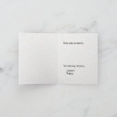 Carte Drôle de pensée pour vous sobre buvant, papier lig (Intérieur)