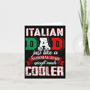 Carte Drôle de père italien homme Italia Papa Vintage