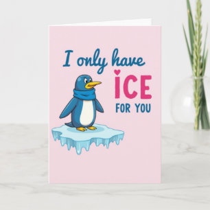 Carte drôle de pingouin glacé pour vous