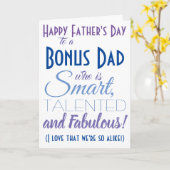 Carte Drôle de Prime Papa Beau-père pour la Fête des Pèr (Fleur jaune)