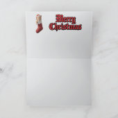 Carte Drôle de Reindeer Tabby Noël (Intérieur)