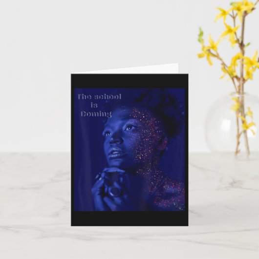 Carte Drôle De Retour À L'École (Fleur jaune)