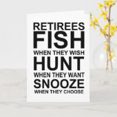 Carte drôle de retraité (Fleur jaune)