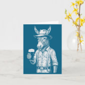 Carte Drôle de Saint-Patrick - Graphisme de verre à boir (Fleur jaune)