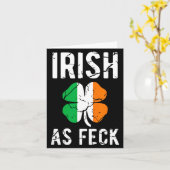 Carte Drôle de Saint-Patrick irlandais comme ce feck - I (Fleur jaune)