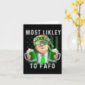 Carte Drôle de Saint-Patrick le plus susceptible de Fafo (Fleur jaune)