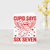 Carte Drôle de Saint-Valentin Cud dit Six Sept Meme Fill (Fleur jaune)