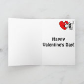 Carte drôle de Saint-Valentin de bande dessinée de (Intérieur)