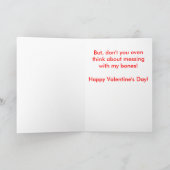 Carte drôle de Saint-Valentin de golden retriever (Intérieur)