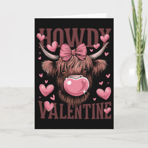 Carte Drôle de salut de la Saint-Valentin Vache Amour de