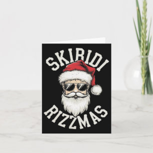 Carte Drôle de Skibidi Rizzmas Skibidi Noël Joyeux Rizz