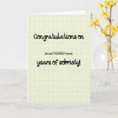 Carte drôle de sobriété "de félicitations faites (Fleur jaune)