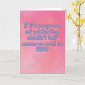 Carte drôle de sobriété de "progrès/demi de (Fleur jaune)