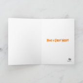 Carte drôle de spider mignon et effrayant pour Hal (Intérieur)