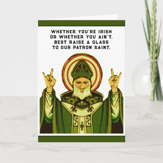 Carte Drôle de St Patrick (Devant)