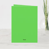 Carte drôle de St. Patrick pour les amoureux de ch (Dos)