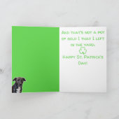 Carte drôle de St. Patrick pour les amoureux de ch (Intérieur)