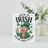 Carte drôle de St Patrick pour lui (Debout devant)