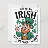 Carte drôle de St Patrick pour lui (Devant)