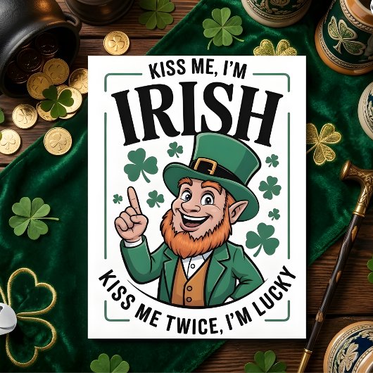 Carte drôle de St Patrick pour lui
