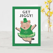 Carte Drôle de St. Patrick's Day (Fleur jaune)