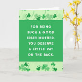 Carte Drôle de St. Patrick's Day (Fleur jaune)