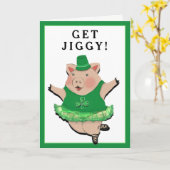 Carte Drôle de St Patrick's Day (Fleur jaune)