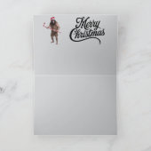 Carte Drôle de T-Rex Noël Fêtes  (Intérieur)