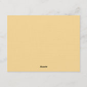 Carte drôle de Thanksgiving « Je suis végétalien » (Dos)