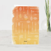 Carte drôle de Thanksgiving – Mode festin activé (Dos)