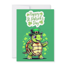 Carte drôle de tortue mignonne - Joyeuse carte de 
