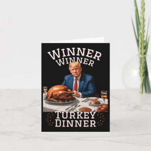 Carte Drôle de Trump Gagnant Gagnant Dîner de dinde Than