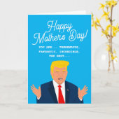 Carte drôle de Trump pour la fête des mères (Fleur jaune)