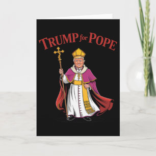 Carte Drôle de Trump pour le pape catholique Vatican Pap