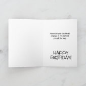 Carte drôle de voeu d'anniversaire pour neveu (Intérieur)