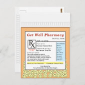 Carte drôle de vœux de rétablissement énorme (Devant / Derrière)