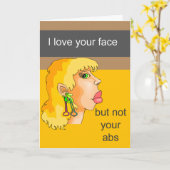 Carte Drôle de vous manquant (Fleur jaune)