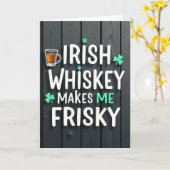 Carte drôle de Whiskey Irlandais (Fleur jaune)