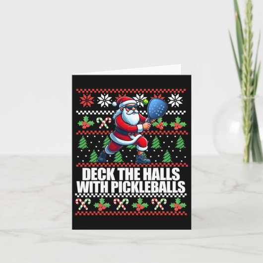Carte Drôle Deck Les Halls Mal Sweater Pickle (Devant)