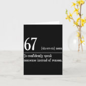 Carte Drôle Définition 67 Signification Du Mème 67 Six S (Fleur jaune)