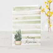 Carte Drôle Démission Désolé pour votre perte à Boss (Fleur jaune)
