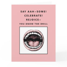 Drôle Dental School Graduation Card