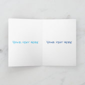 Carte Drôle des créatures marines sous l'eau dessin anim (Intérieur)